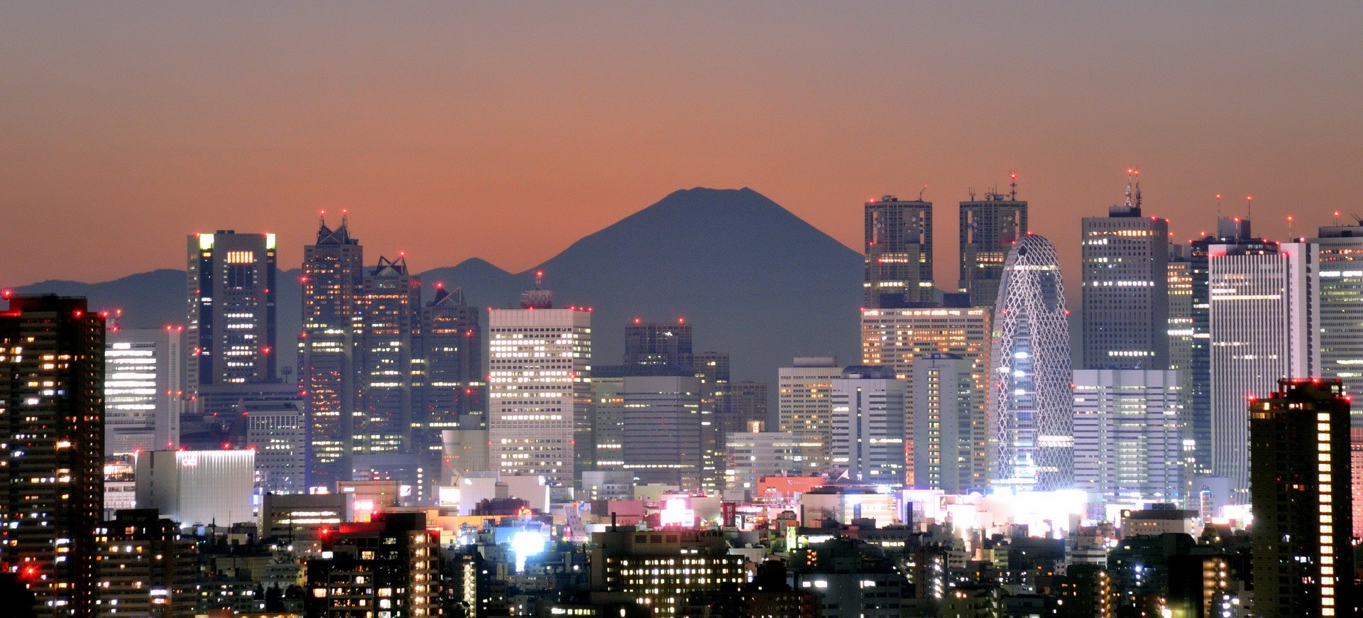 Japon Tokyo et Mont Fuji Yama by night