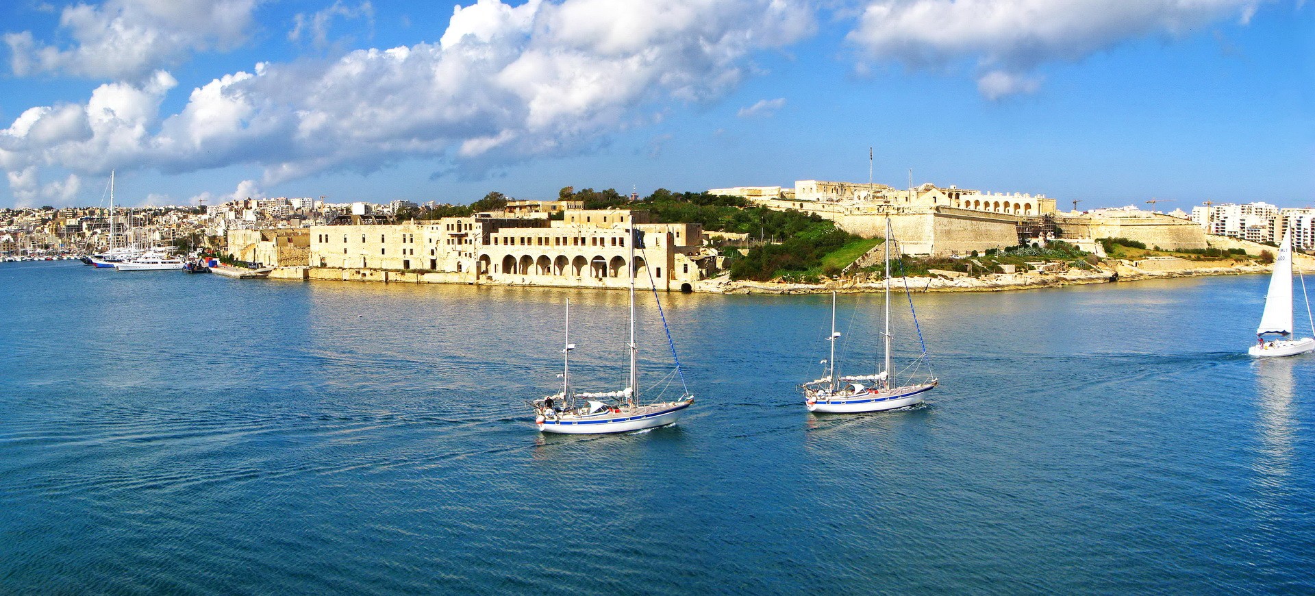 Malte Ile de Manoel et le Port de Marsamxett