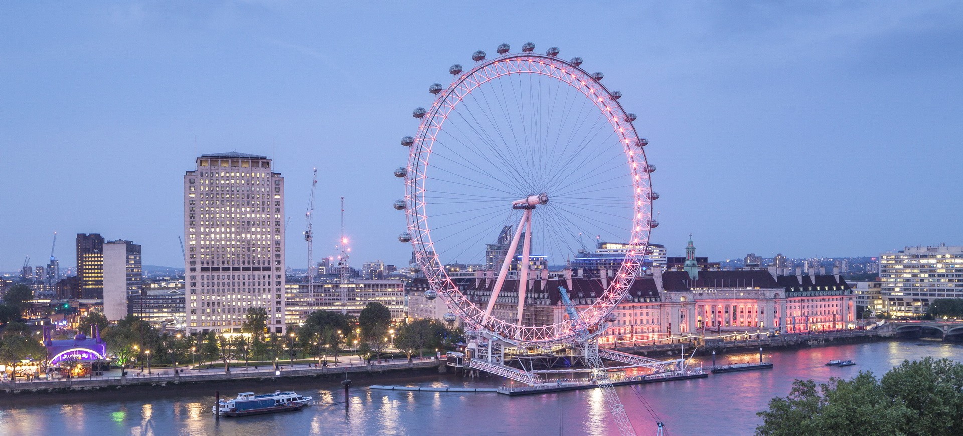 Royaume Uni Londres Tamise et London Eye le Millennium Wheel