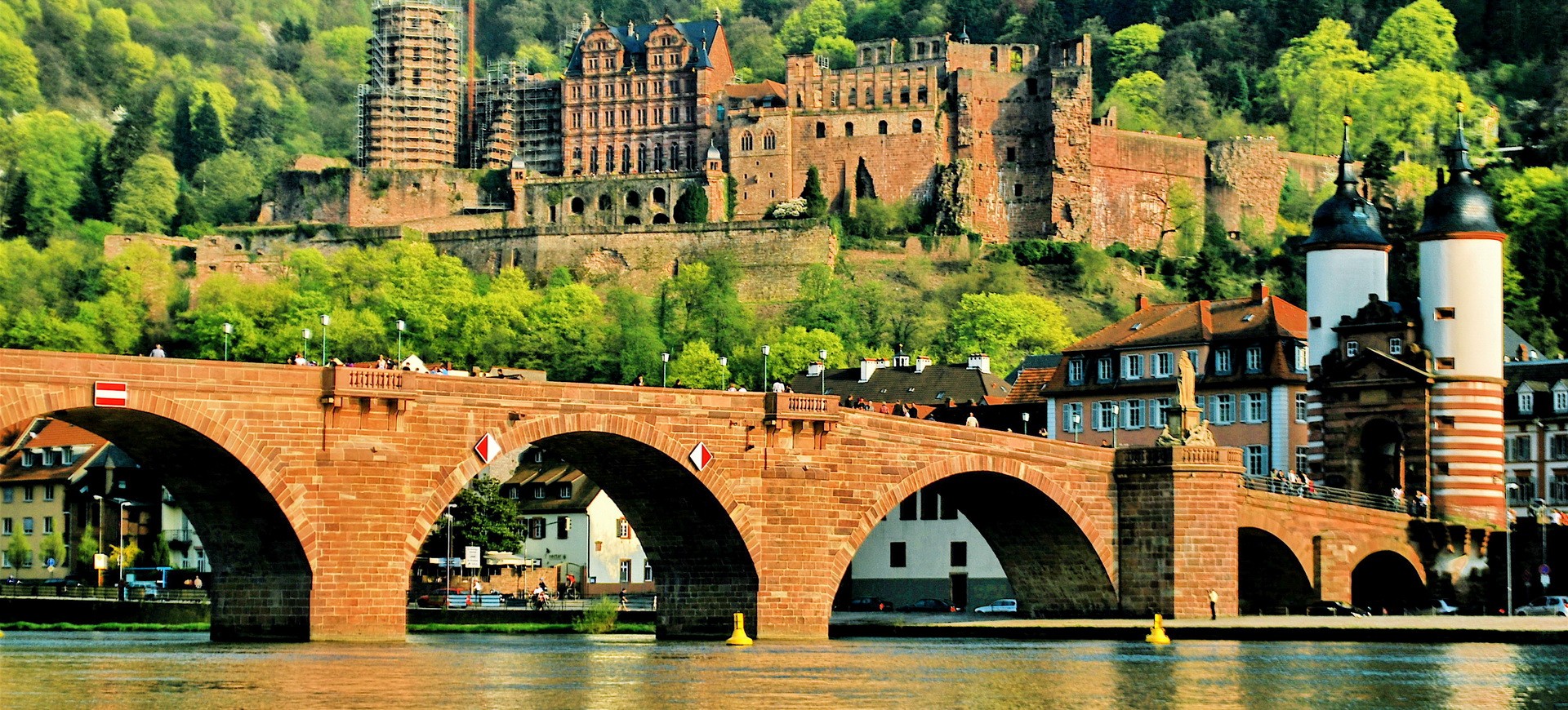 Rivière Necker et le Fort à Heidelberg
