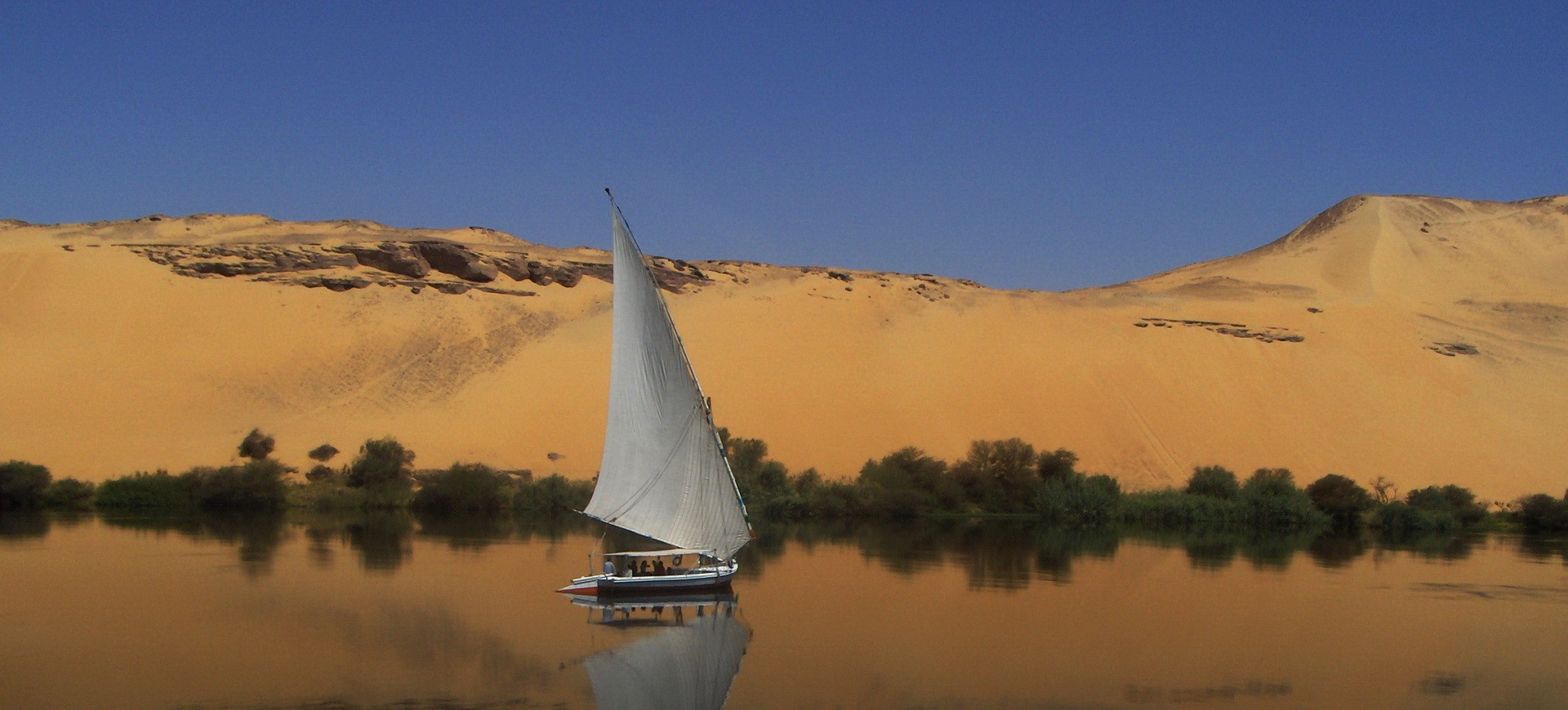 Egypte Fleuve Nile Felouque