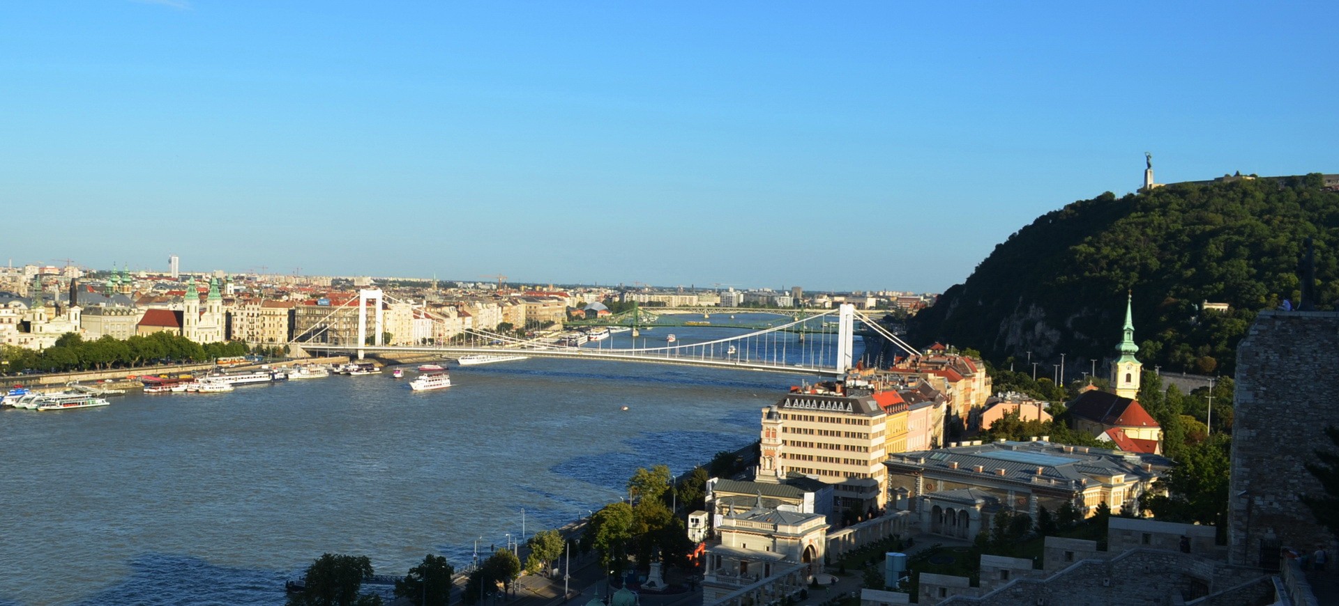 Hongrie Budapest Mont Saint Gérard Mont Gellért vue sur le Danube