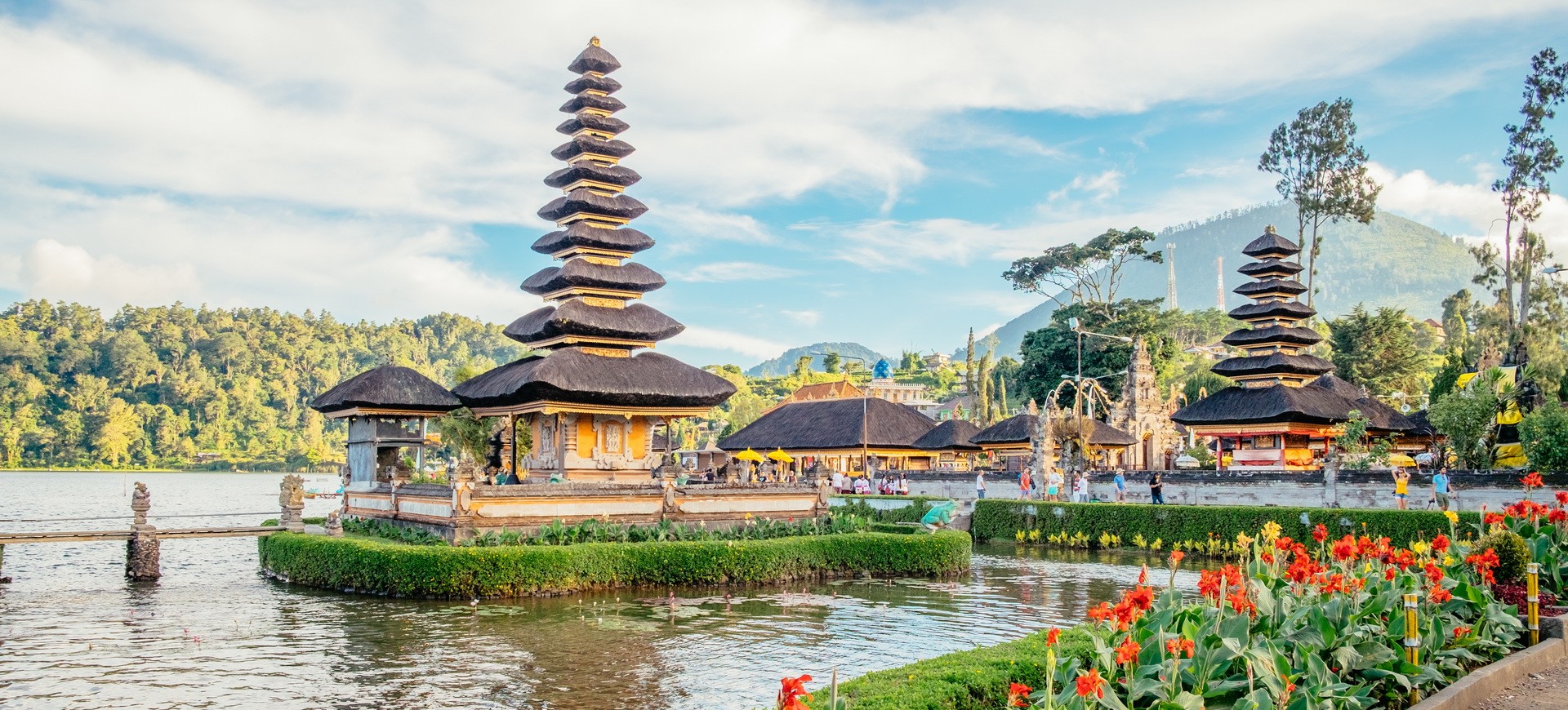 Temple Hindou Pura Ulun Danu au Lac Bratan à Bali