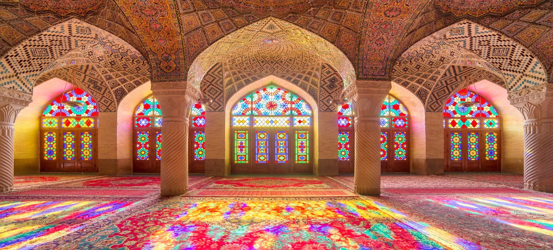 Iran Chiraz Mosquée Nasir ol  Molk