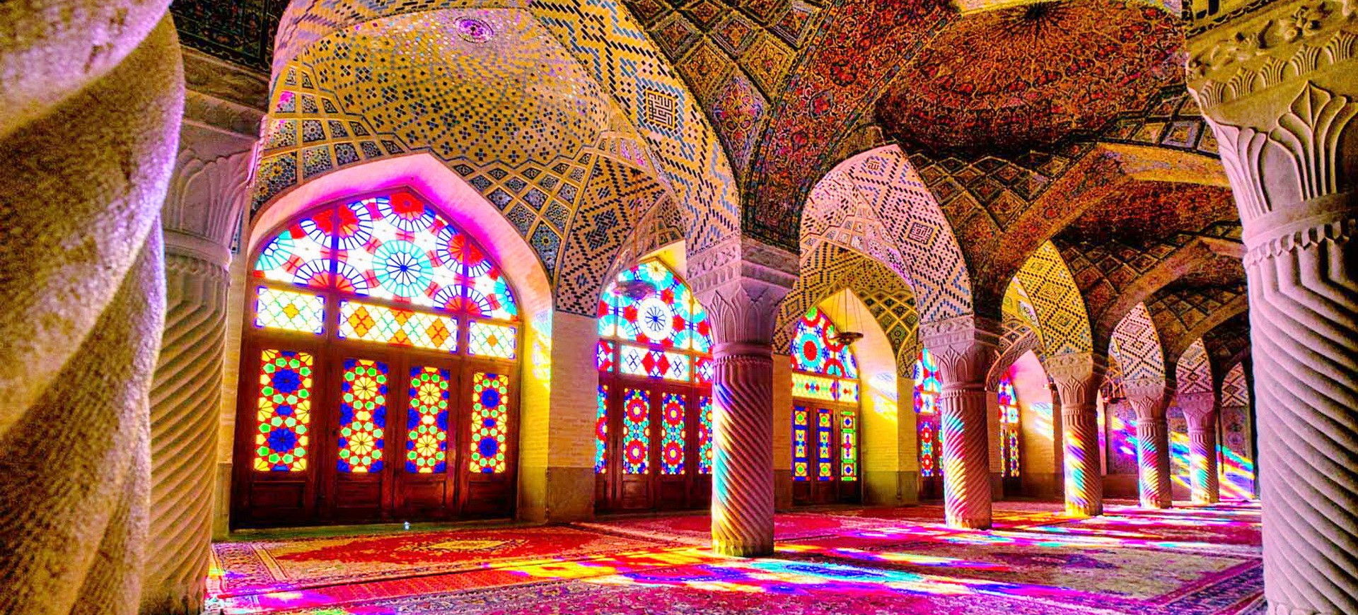 Iran Chiraz Mosquée Nasir ol  Molk