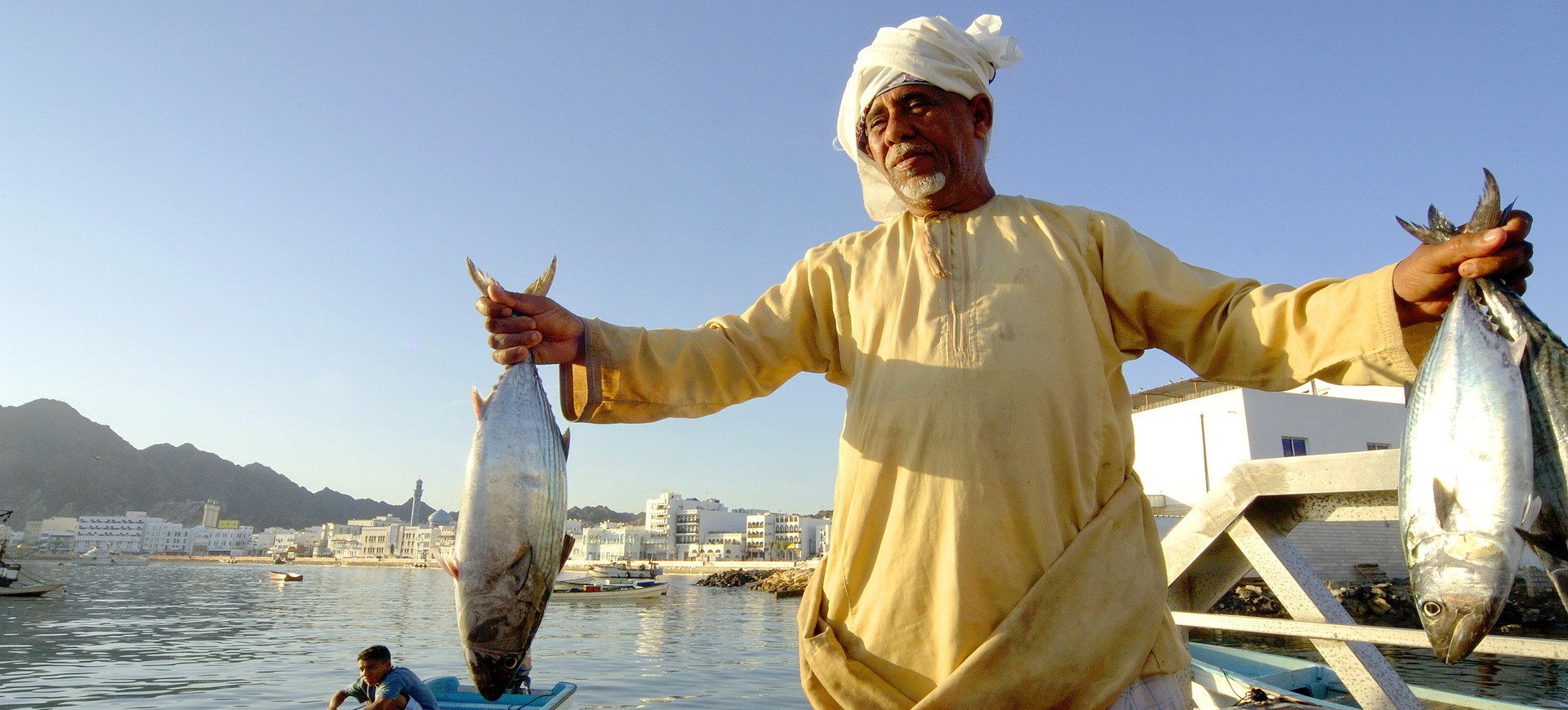 Oman Marché aux poissons sur la Corniche à Mascate