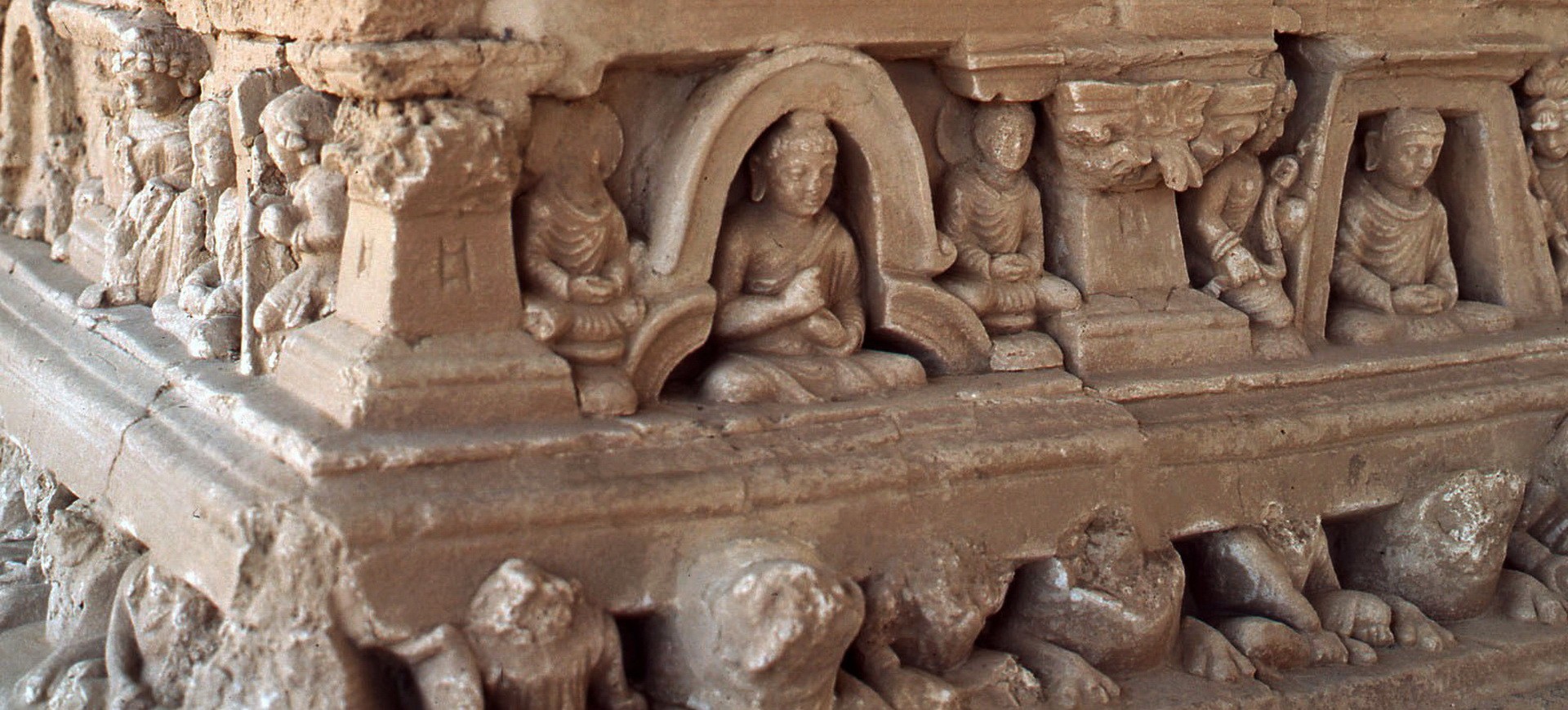Stupa dans le musée à Taxila