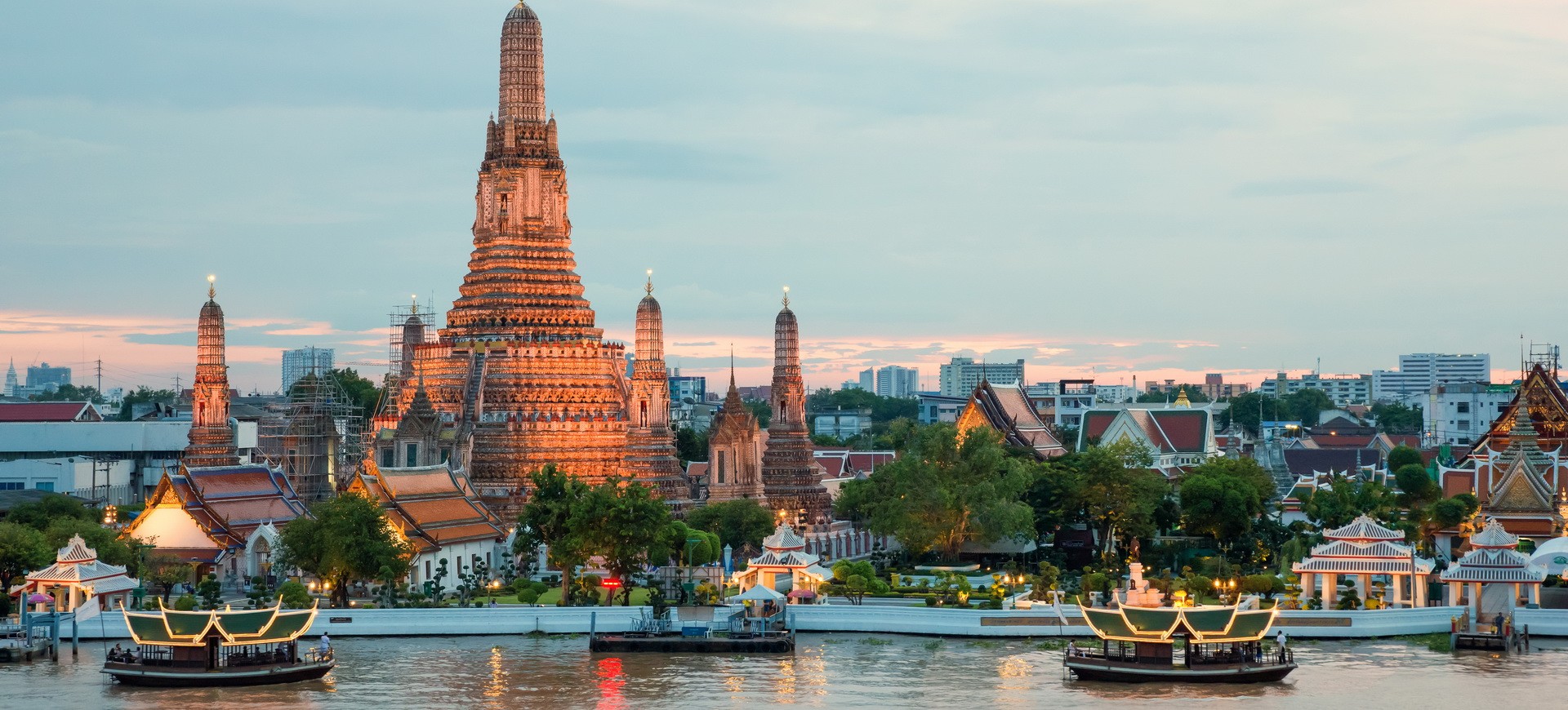 Thailande Bangkok Wat Arun et croisière sur la rivière